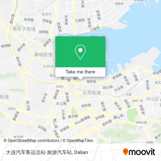 大连汽车客运总站-旅游汽车站 map