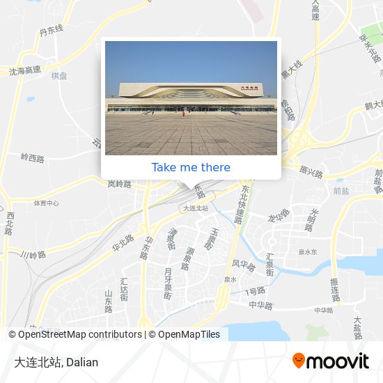 大连北站 map