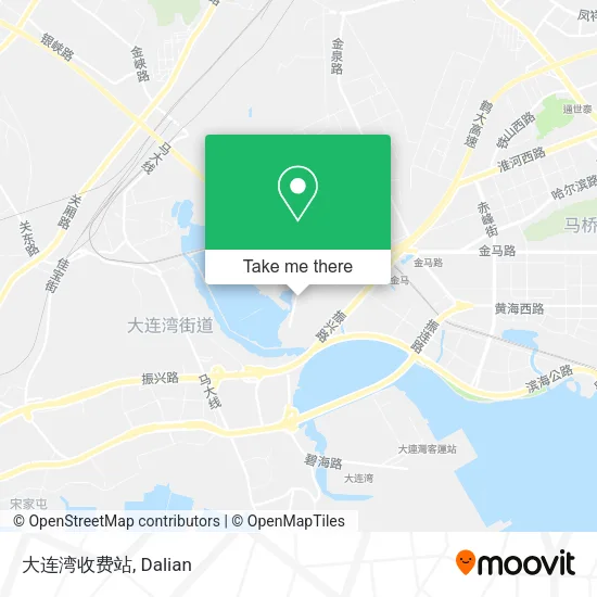 大连湾收费站 map