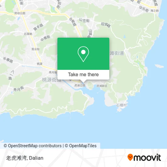 老虎滩湾 map
