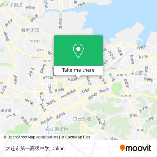 大连市第一高级中学 map