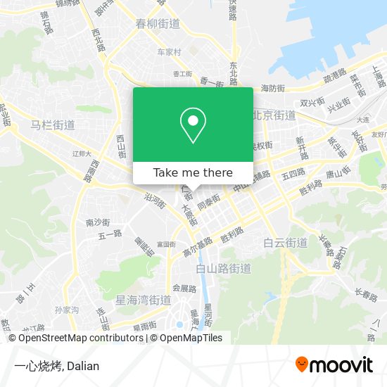 一心烧烤 map