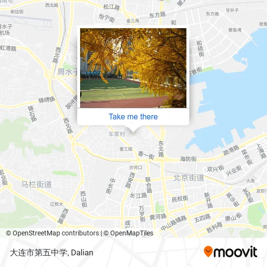 大连市第五中学 map