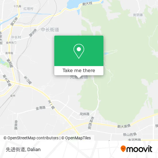 先进街道 map