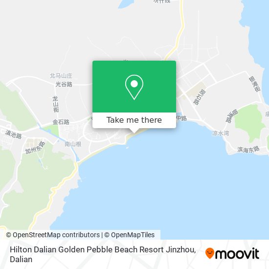 Hilton Dalian Golden Pebble Beach Resort Jinzhou map