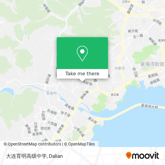 大连育明高级中学 map