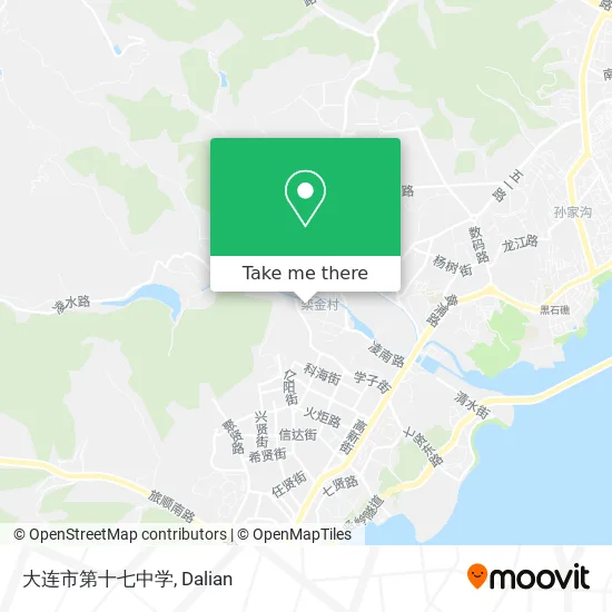 大连市第十七中学 map