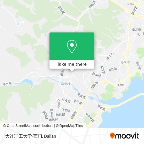 大连理工大学-西门 map
