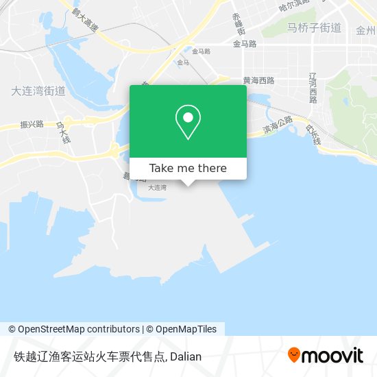 铁越辽渔客运站火车票代售点 map