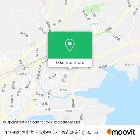 1109路(泉水客运服务中心-长兴市场东门) map