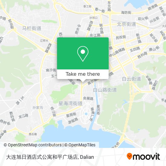 大连旭日酒店式公寓和平广场店 map