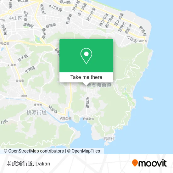 老虎滩街道 map
