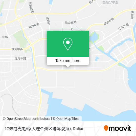 特来电充电站(大连金州区港湾观海) map