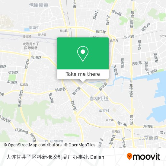 大连甘井子区科新橡胶制品厂办事处 map