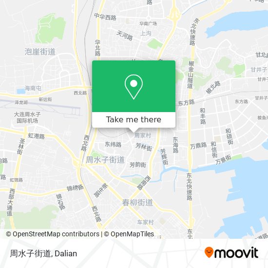 周水子街道 map