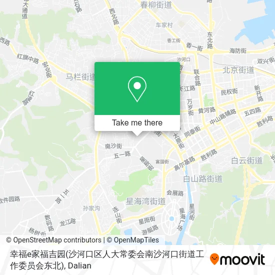 幸福e家福吉园(沙河口区人大常委会南沙河口街道工作委员会东北) map