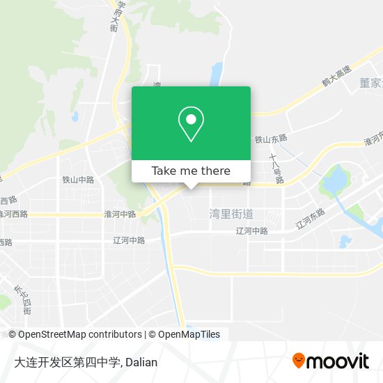 大连开发区第四中学 map