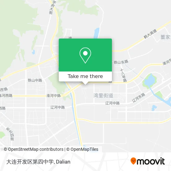 大连开发区第四中学 map