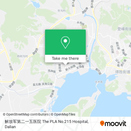 解放军第二一五医院 The PLA No.215 Hospital map