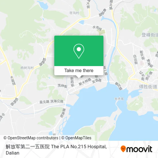 解放军第二一五医院 The PLA No.215 Hospital map