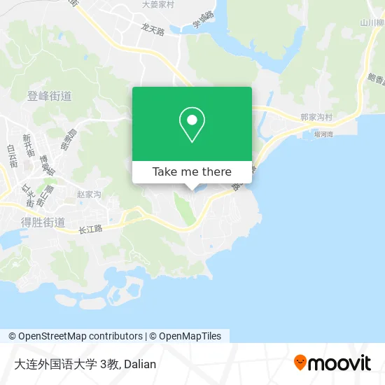 大连外国语大学 3教 map