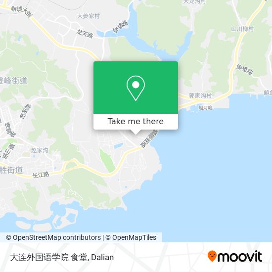 大连外国语学院 食堂 map