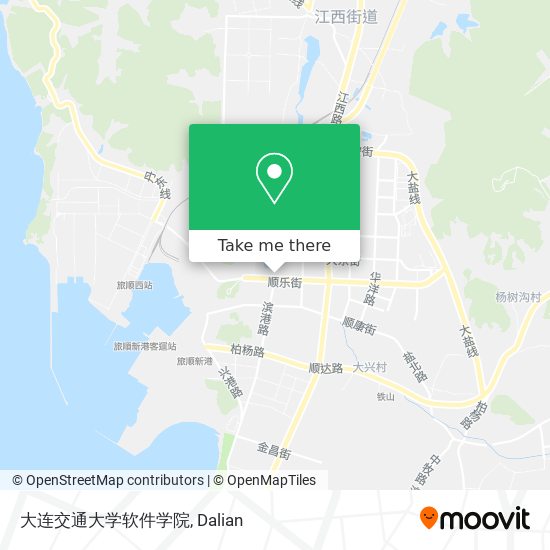 大连交通大学软件学院 map