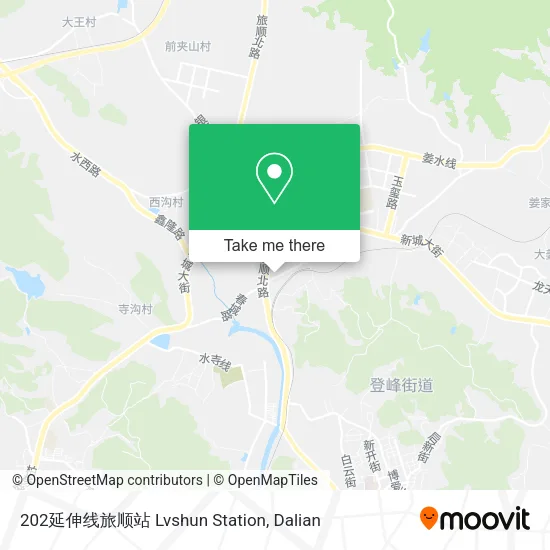 202延伸线旅顺站 Lvshun Station map