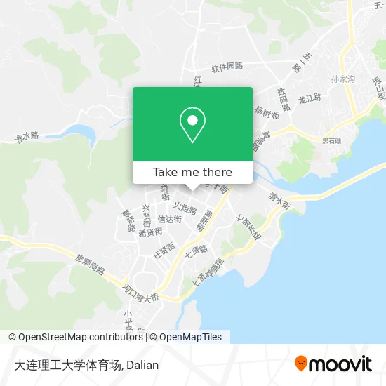 大连理工大学体育场 map