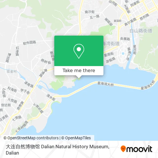 大连自然博物馆 Dalian Natural History Museum map