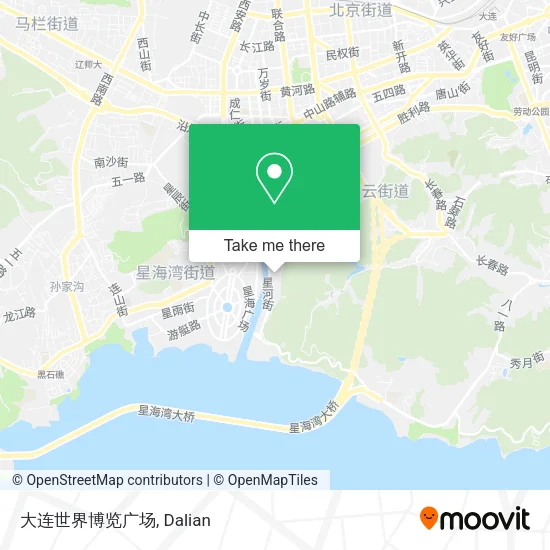 大连世界博览广场 map