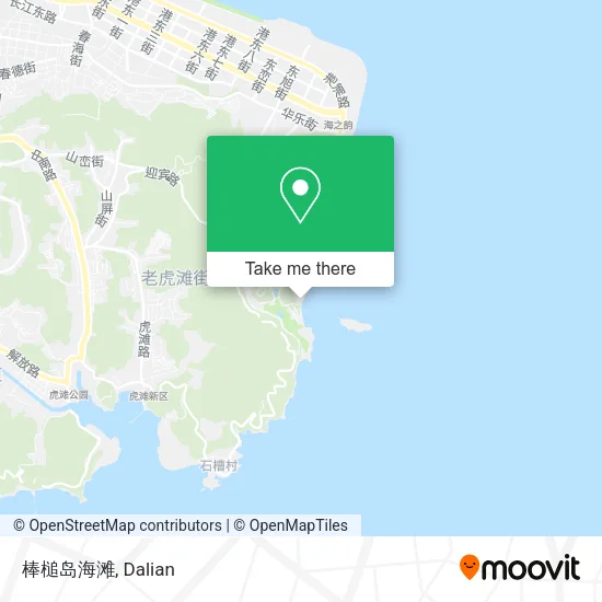 棒槌岛海滩 map