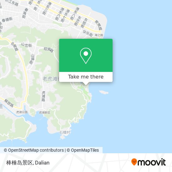 棒棰岛景区 map