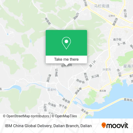 IBM China Global Delivery, Dalian Branch map