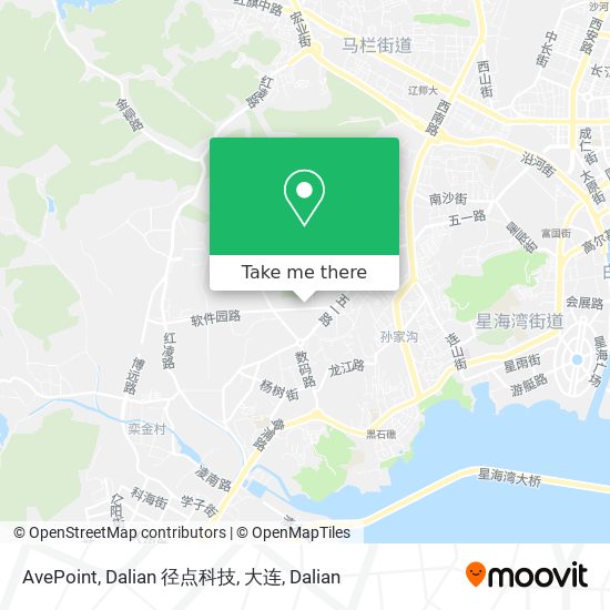 AvePoint, Dalian 径点科技, 大连 map