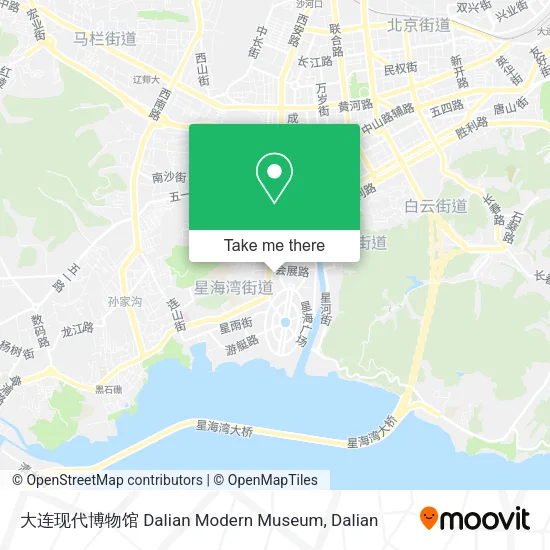 大连现代博物馆 Dalian Modern Museum map