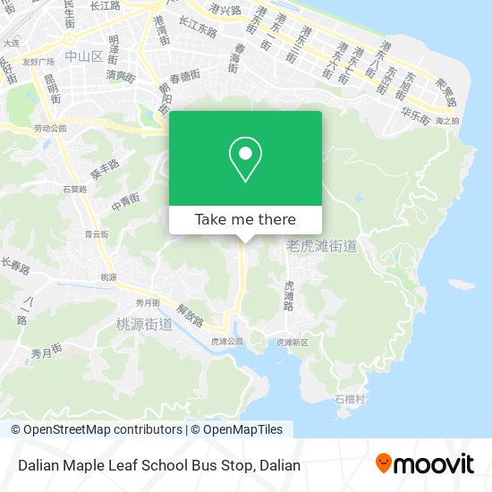 Dalian Maple Leaf School Bus Stop map