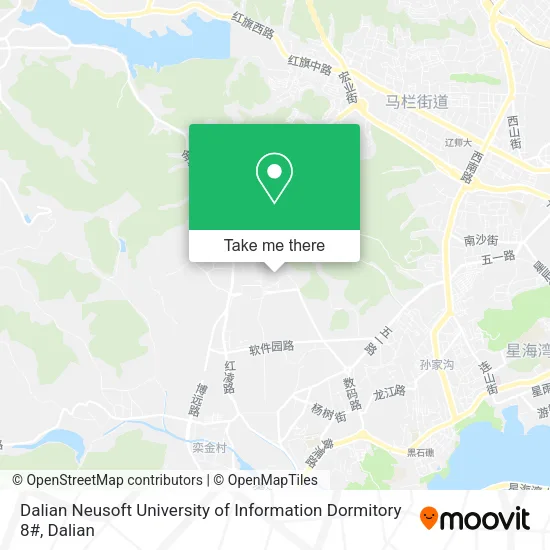 Dalian Neusoft University of Information Dormitory 8# map