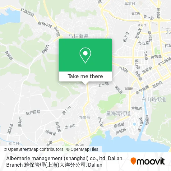 Albemarle management (shanghai) co., ltd. Dalian Branch 雅保管理(上海)大连分公司 map