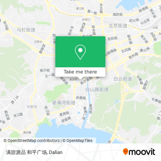 满甜溏品 和平广场 map