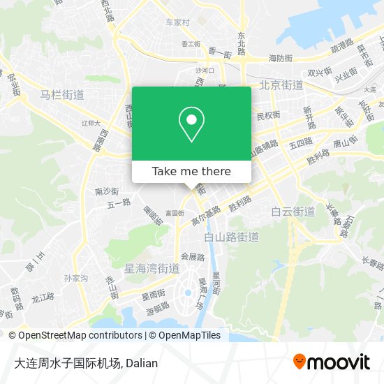 大连周水子国际机场 map