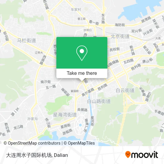 大连周水子国际机场 map
