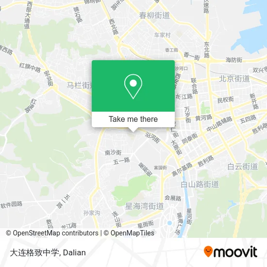大连格致中学 map