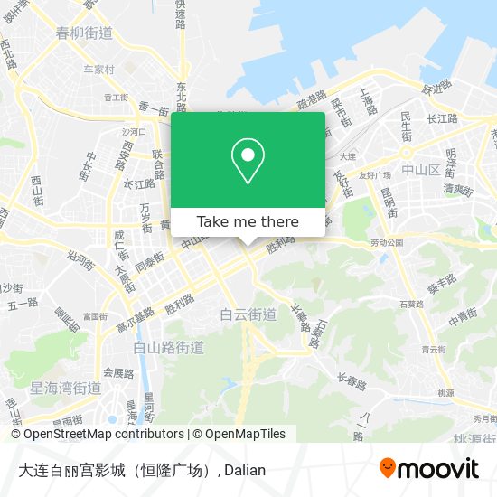 大连百丽宫影城（恒隆广场） map