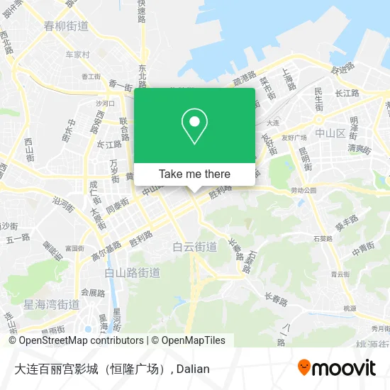 大连百丽宫影城（恒隆广场） map