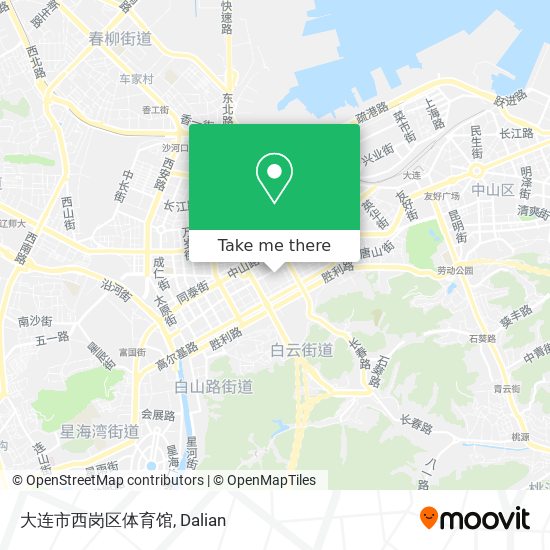 大连市西岗区体育馆 map