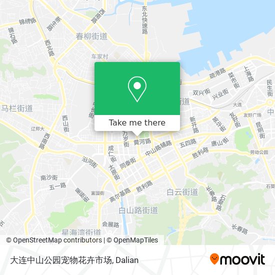 大连中山公园宠物花卉市场 map