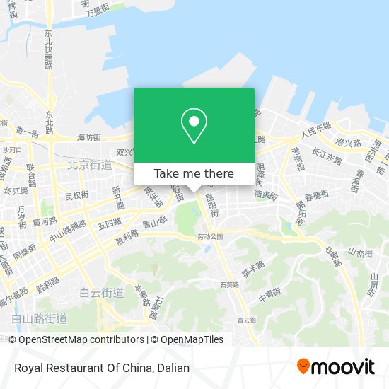 Royal Restaurant Of China map