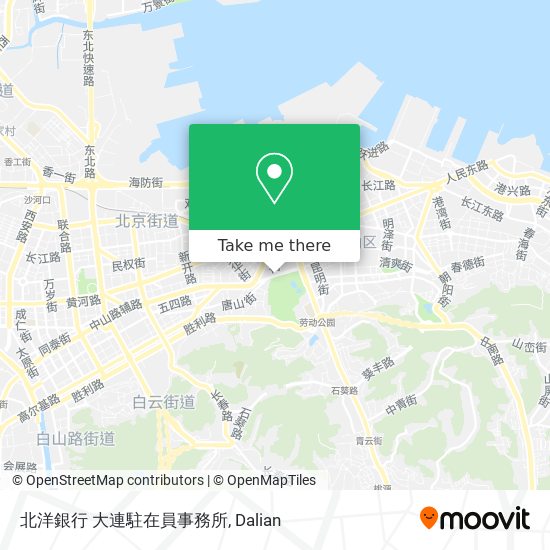 北洋銀行 大連駐在員事務所 map