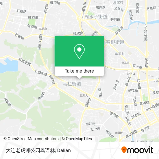 大连老虎滩公园鸟语林 map